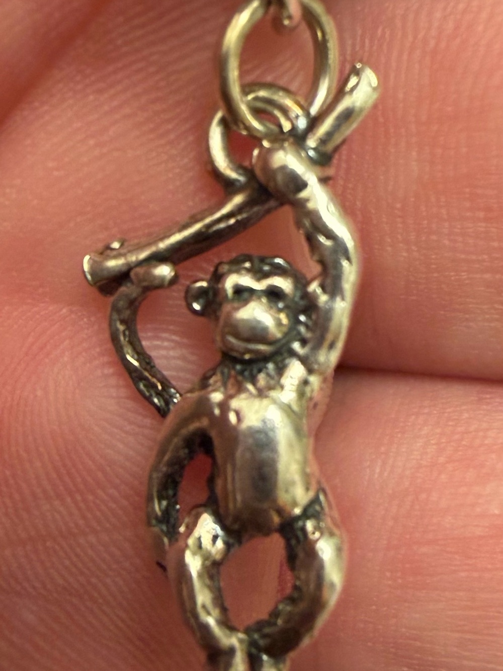 James Avery Silver Monkey Charm Pendant